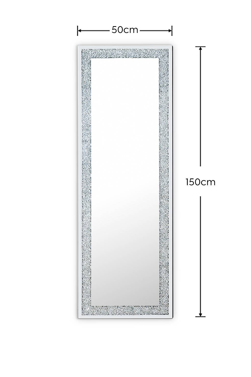 Dekospiegel Tessa silber B/H: ca. 50x150 cm