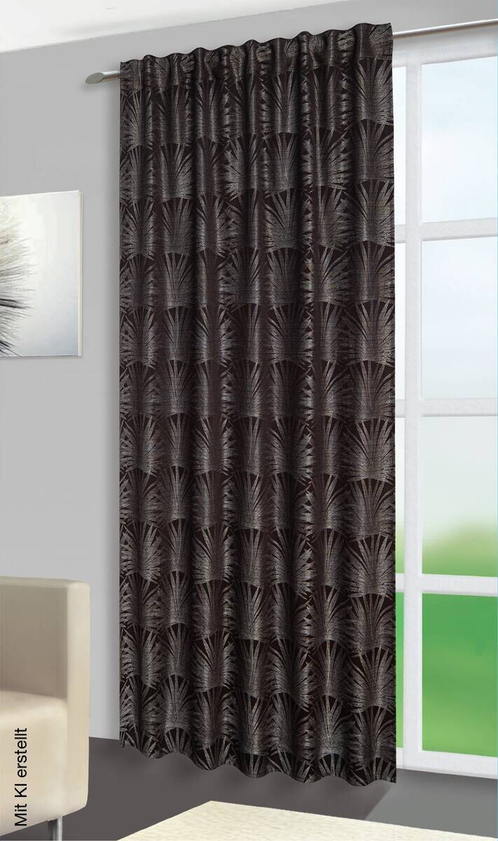 silver edition Kombivorhang Anni braun 100% Polyester B/L: ca. 140x245 cm