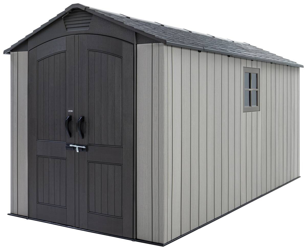 Lifetime Gerätehaus Utah grau B/H/L: ca. 206,2x264,4x426,5 cm