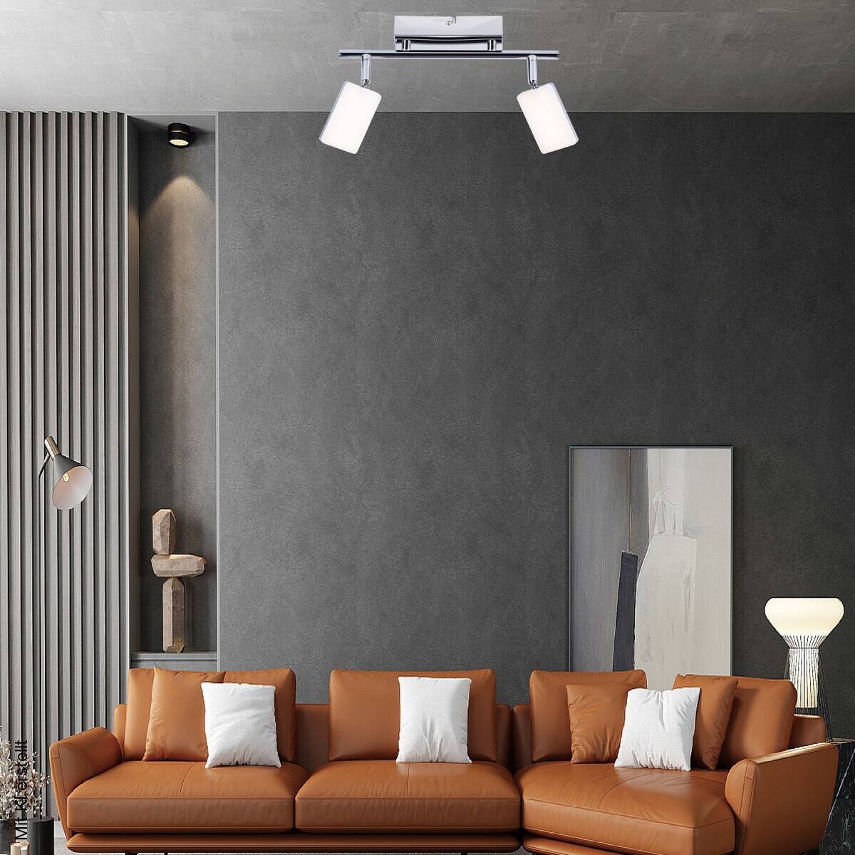 POCOline LED-Spot 2-flg. Chrissy Chrom Metall Kunststoff L: ca. 30 cm 2 Brennstellen