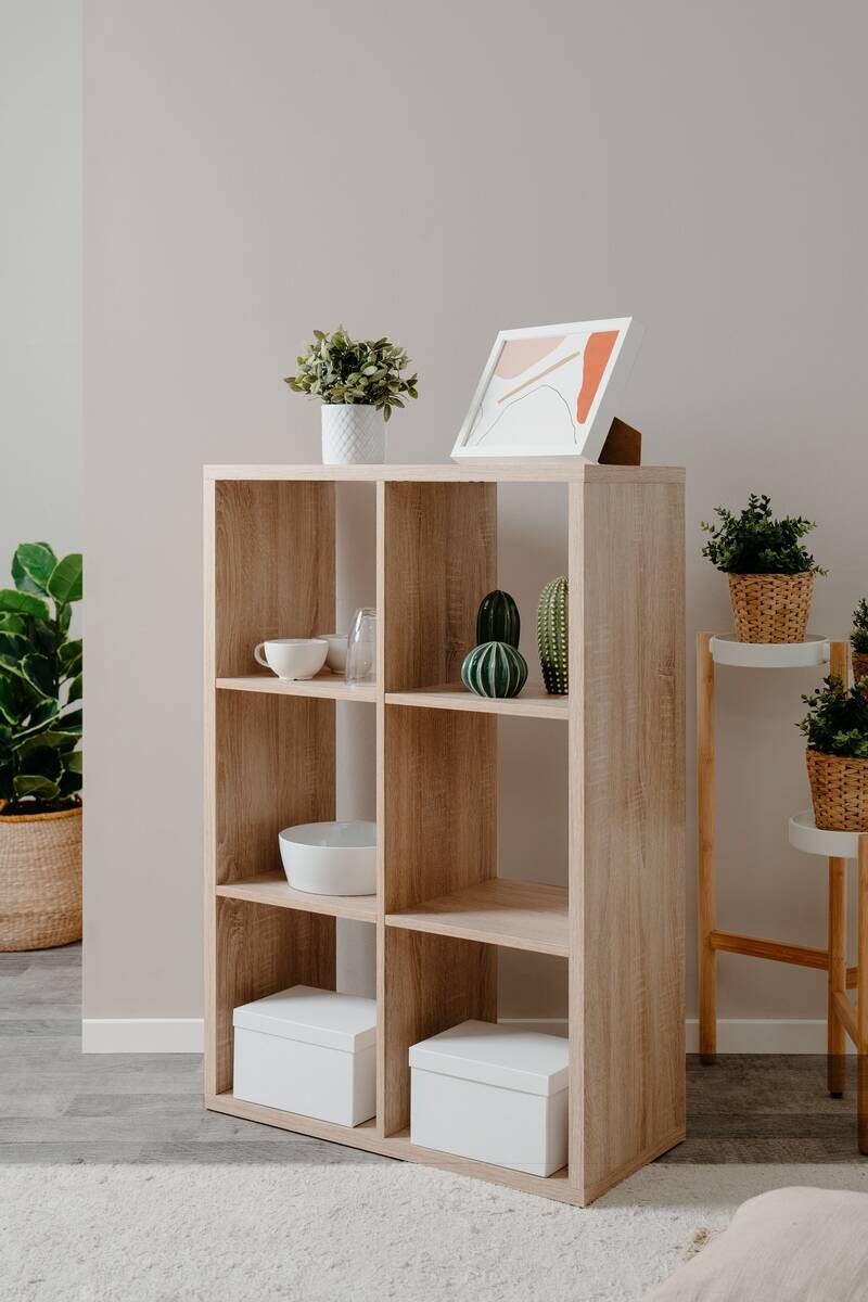 Raumteiler Max Eiche Sonoma Nachbildung B/H/T: ca. 73x107x33 cm