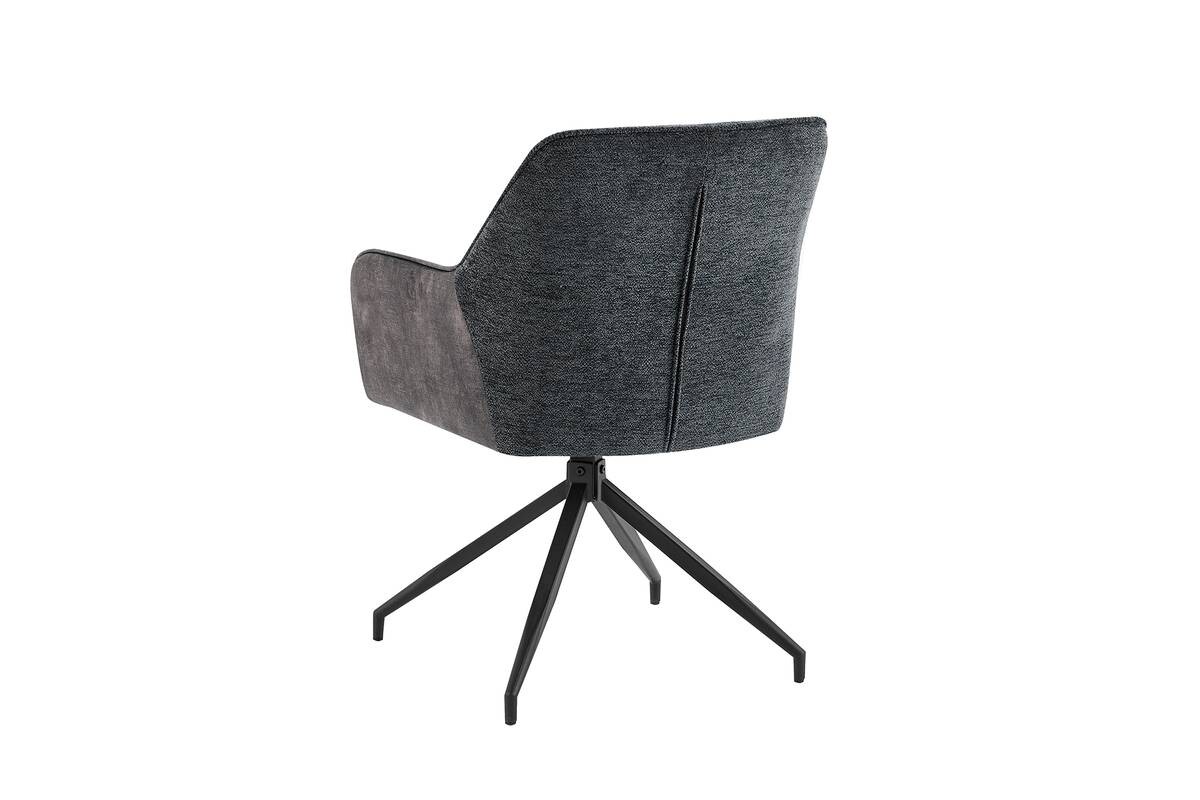 Stuhl JACKY 2er-Set anthrazit B/H/T: ca. 62x87x56 cm
