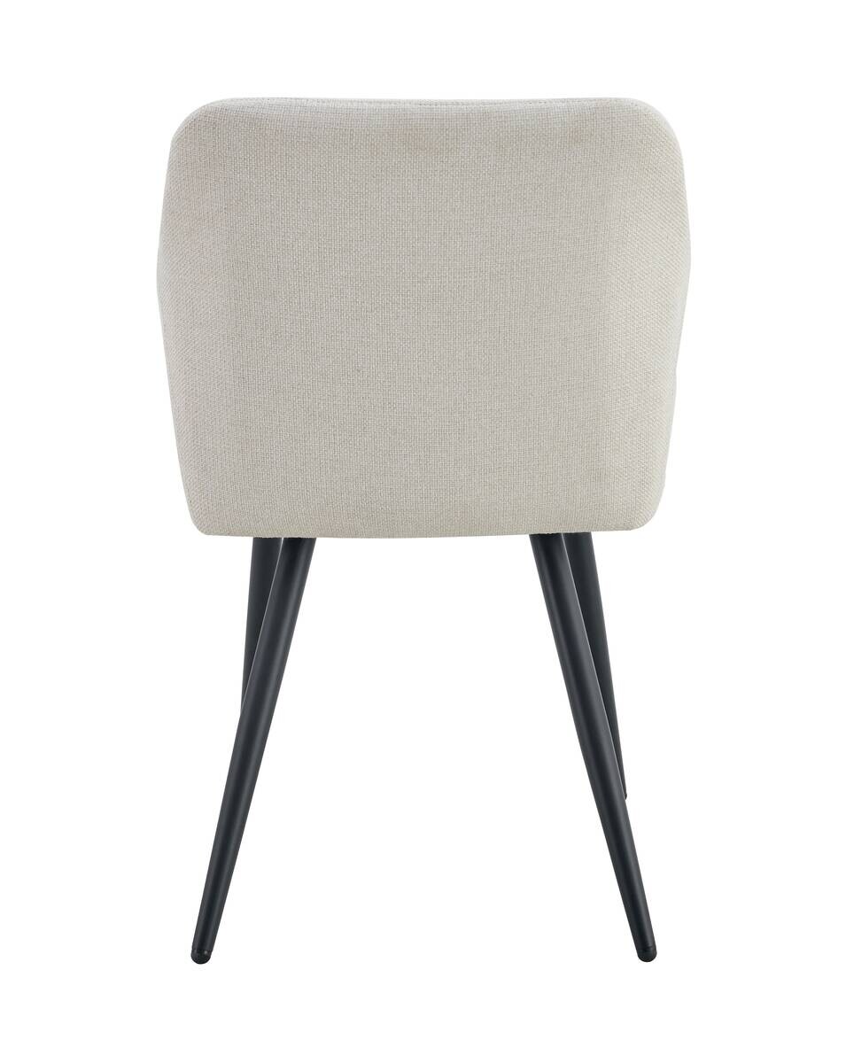 Stuhl LEA, 2er Set creme Webstoff B/H/T: ca. 56x83x60 cm