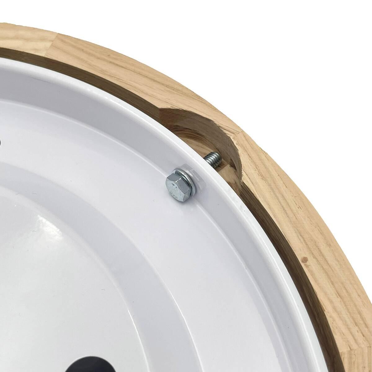 Lamkur Deckenleuchte Eiche Glas Holz B/H/L: ca. 28x28x10 cm