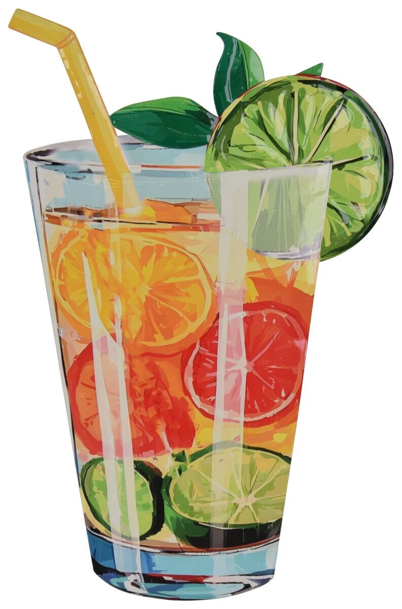 Bilder bunt Metall H: ca. 50,5 cm