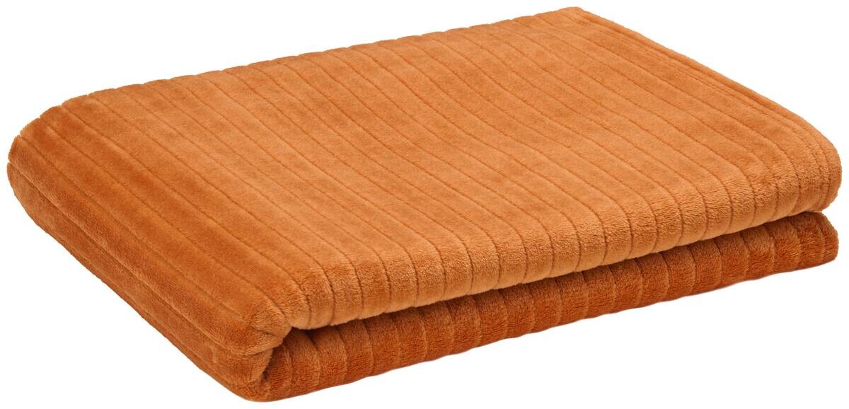 Flanelldecke terra Polyester B/L: ca. 140x190 cm