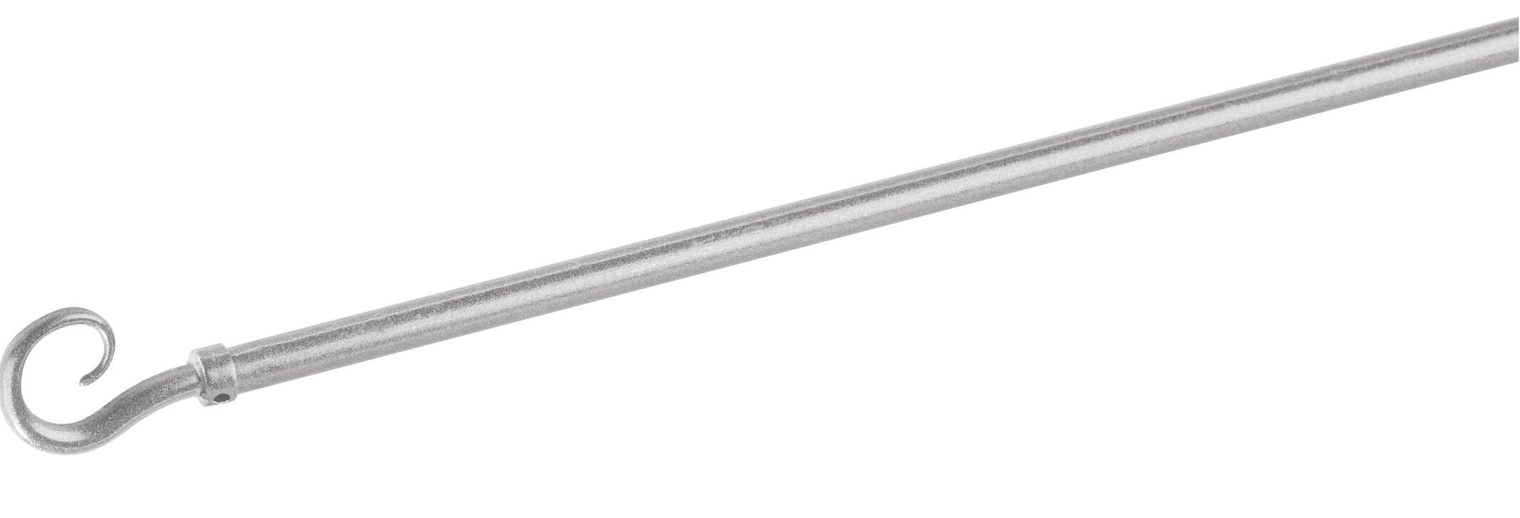 ACUS design collection Bistrostange Kringel Satiniert Metall ausziehbar von ca. 85 bis 150 cm 1.0 Läufe