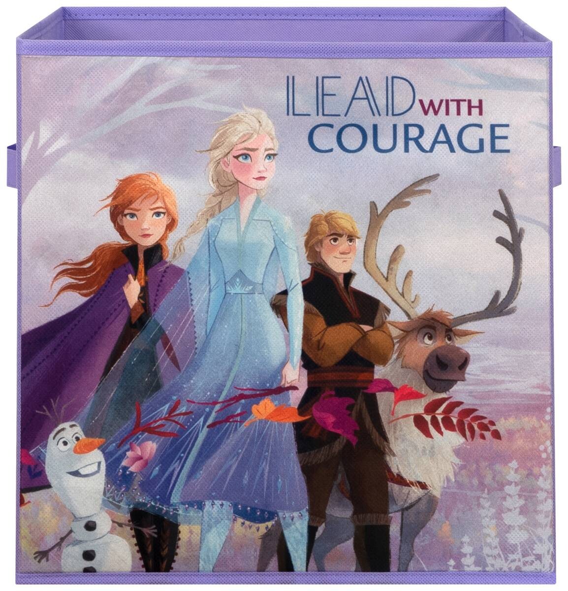 Stoffbox Frozen lila B/H/T: ca. 32x32x32 cm