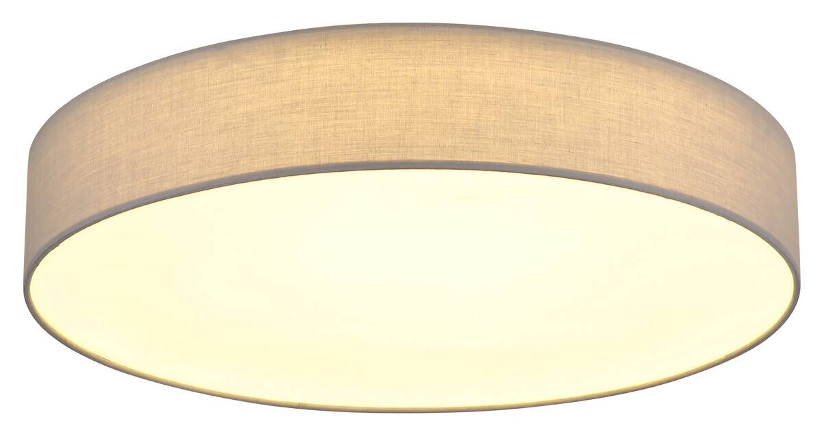 GLOBO LED-Deckenleuchte ORBIX weiß Metall Textil H/D: ca. 12,5x57,5 cm 1 Brennstellen