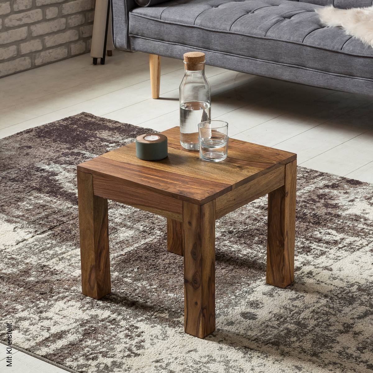 Couchtisch natur B/H/T: ca. 45x40x45 cm