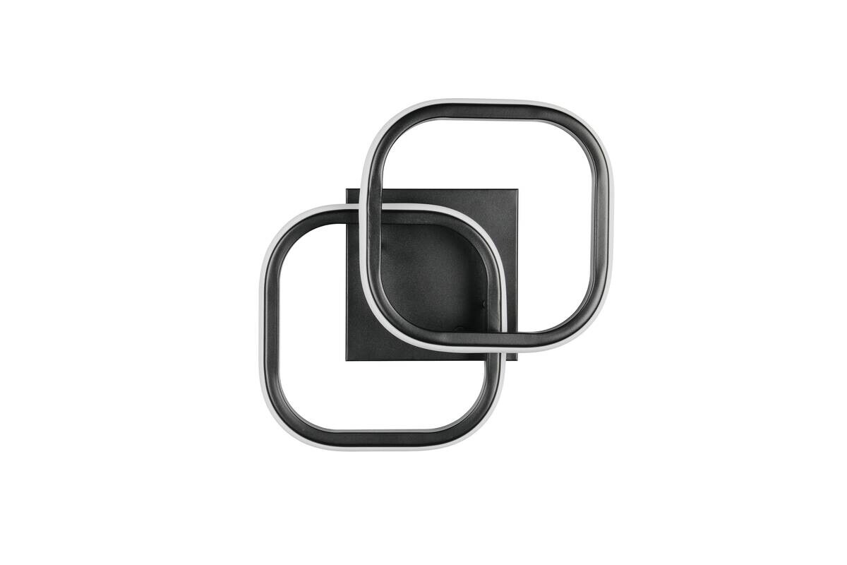 Reality LED-Deckenleuchte mattschwarz Metall B/H/D: ca. 24x10,5x24 cm