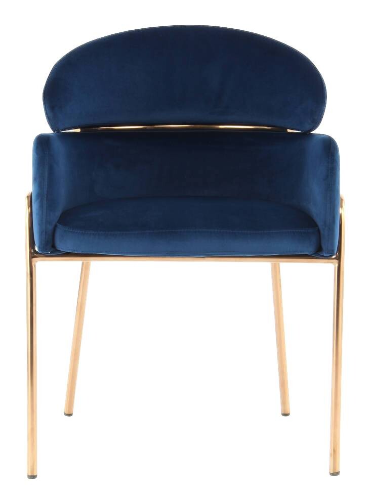 Stuhl Corey 100 blau Microfaser B/H/T: ca. 58x79x57 cm