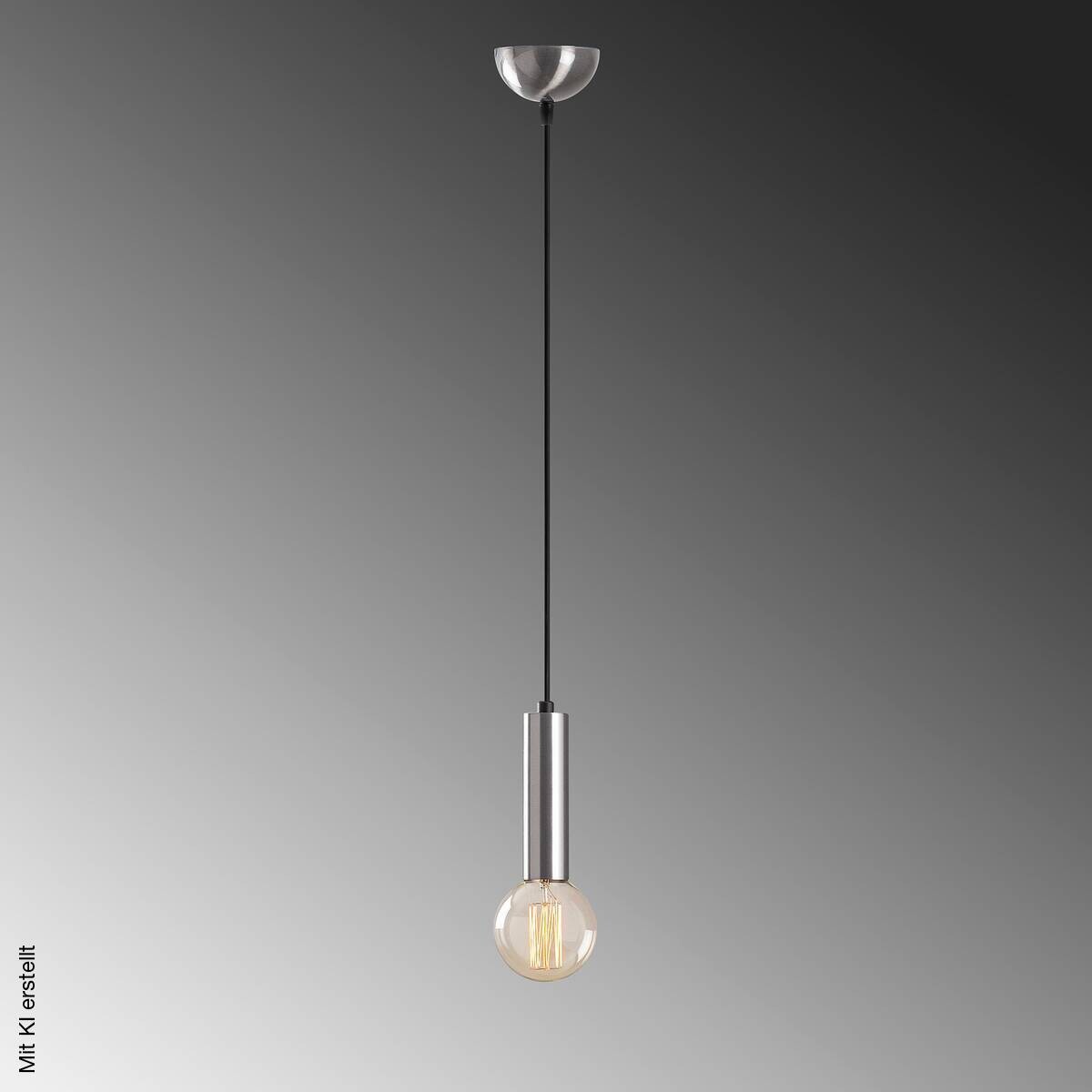 Opviq Pendelleuchte silber B/H/T: ca. 4x111x4 cm E27 1 Brennstellen