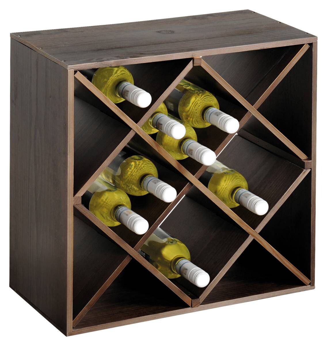 Kesper Weinregal stapelbar natur Holz B/H: ca. 25x50 cm
