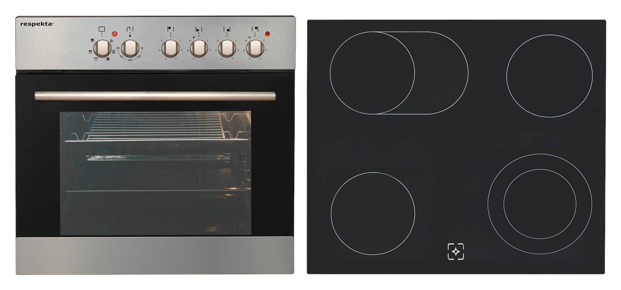 Respekta Küchenblock Premium Eiche Eiche grau Nachbildung B/H/T: ca. 270x200x60 cm