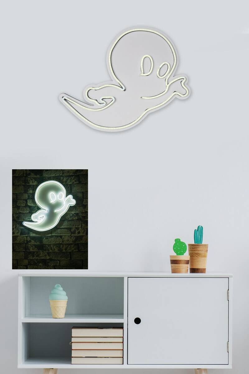 Opviq LED-Wandleuchte weiß PVC B/H/T/L: ca. 28x37x2x28 cm