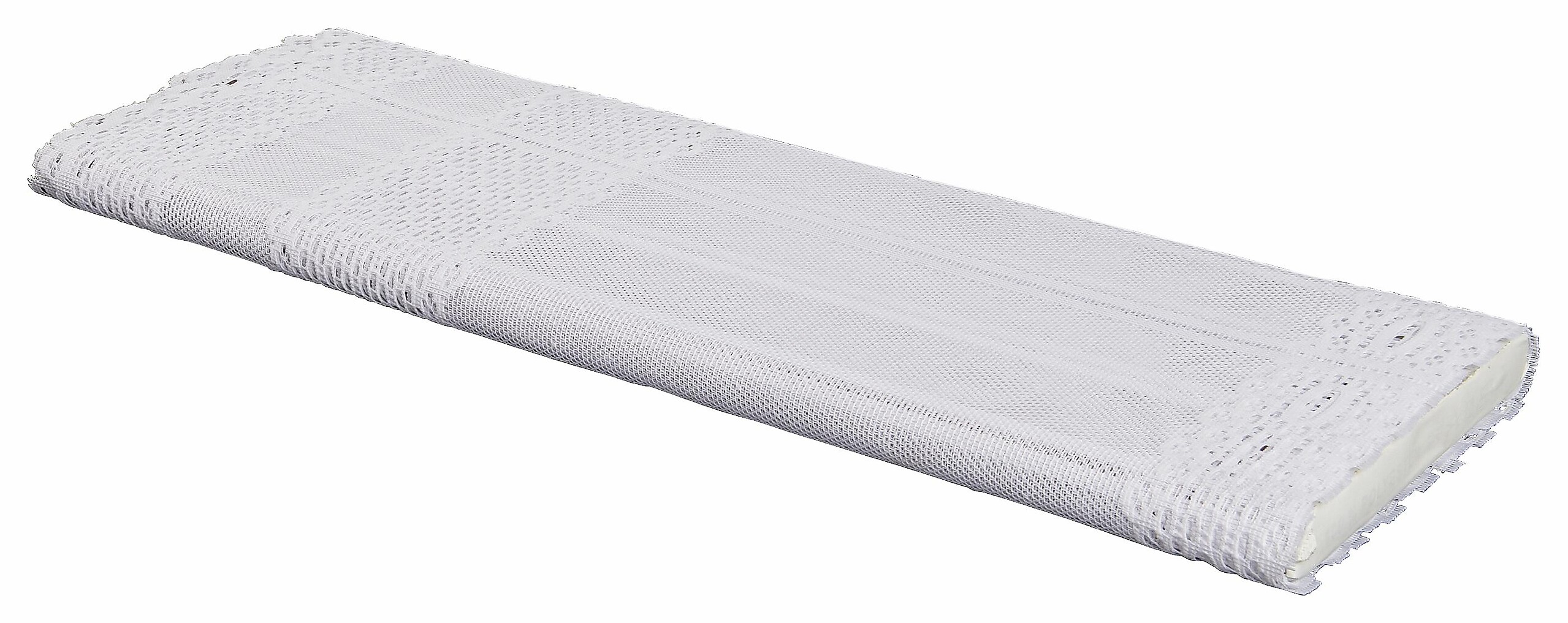 Scheibengardinen-Meterware weiß 100% Polyester H: ca. 50 cm
