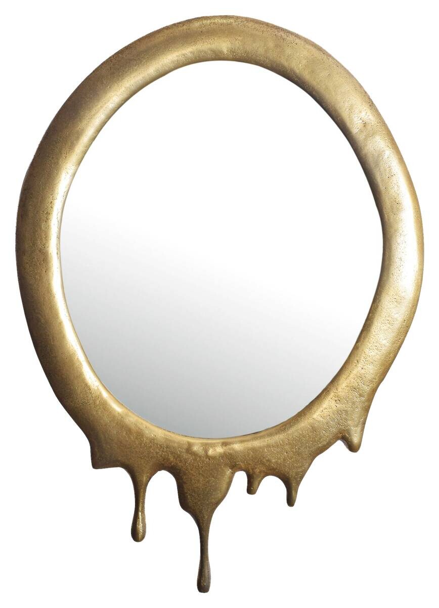 Wohnling Wandspiegel gold Metall B/H/T: ca. 50x71x3 cm