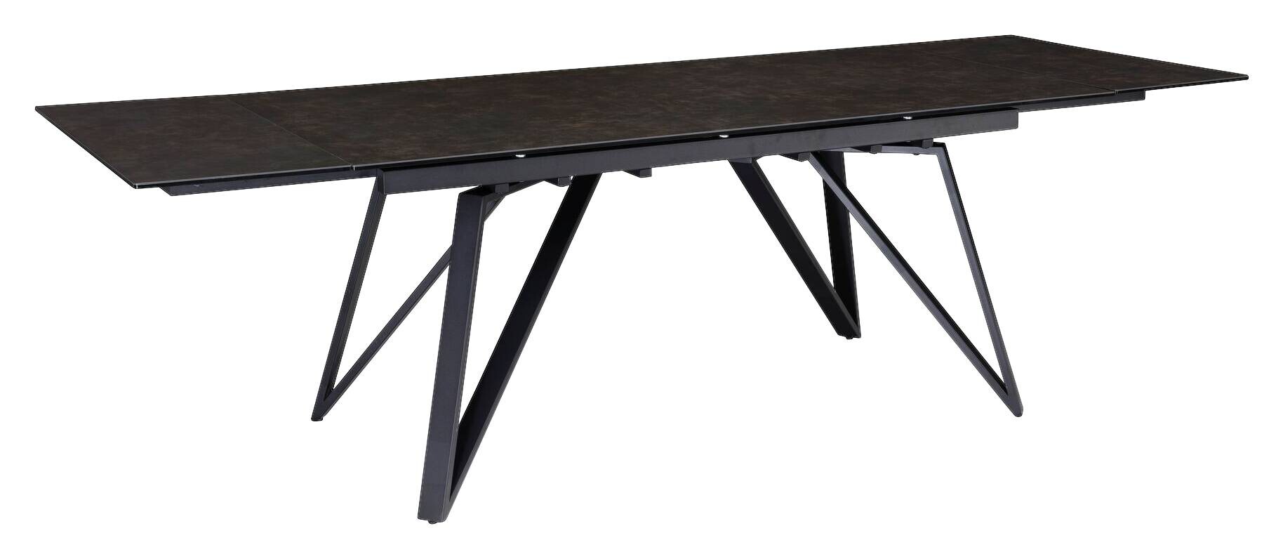 Esstisch schwarz Marmor Optik B/H/T: ca. 180x76x95 cm
