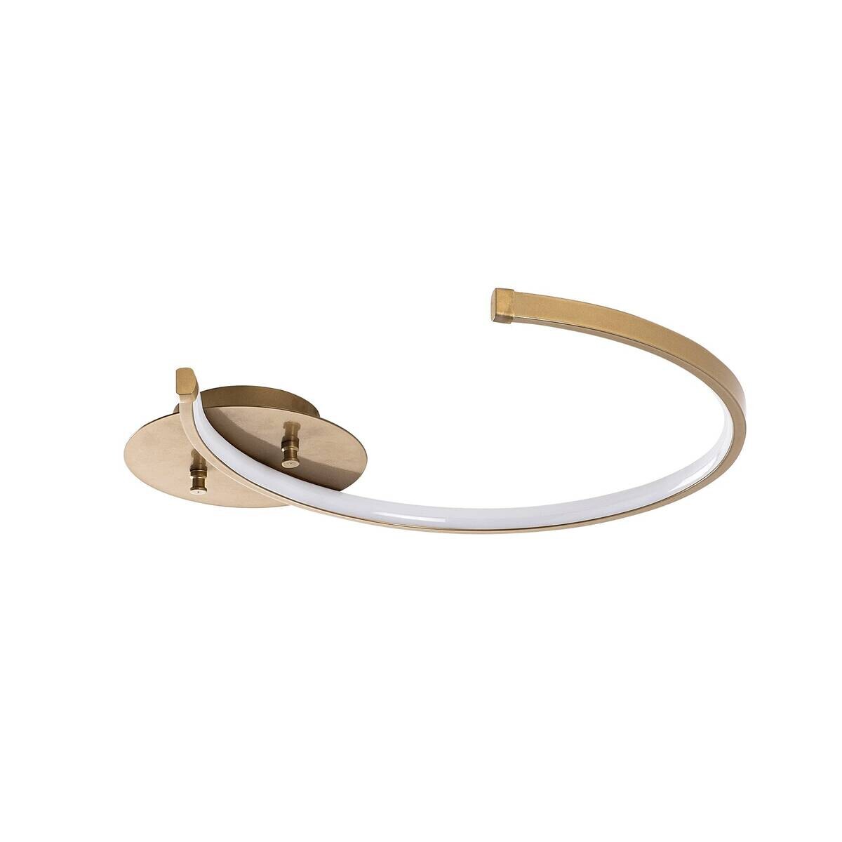 Opviq Deckenleuchte gold Metall B/H/T/L: ca. 46x6x33x46 cm