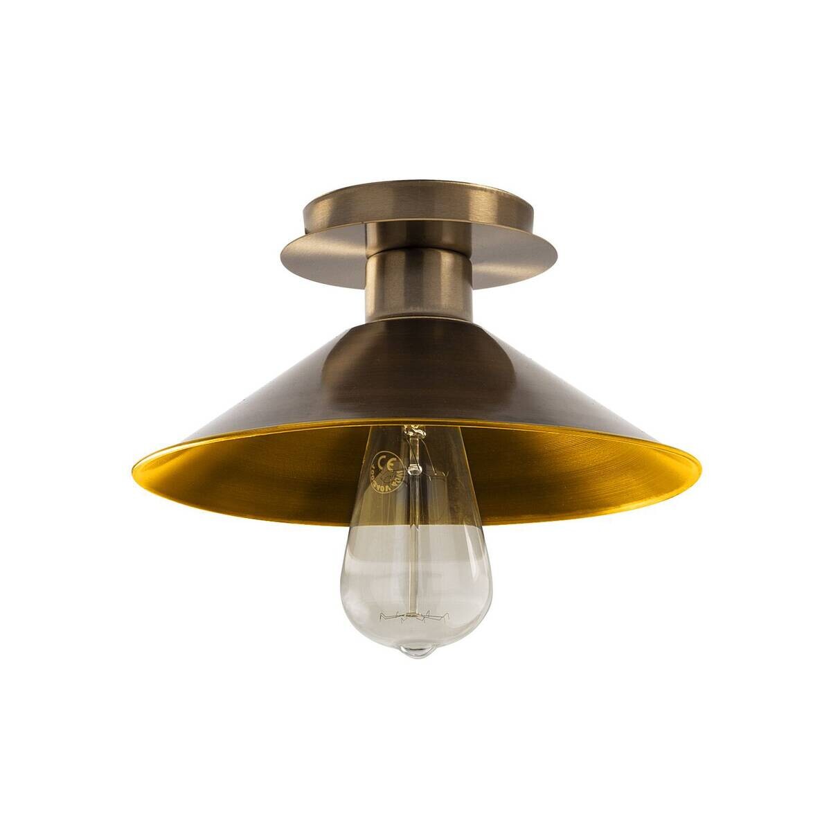 Opviq Deckenleuchte Berceste bronze Metall B/H/T/L/D: ca. 24x12x24x24x24 cm E27 1 Brennstellen
