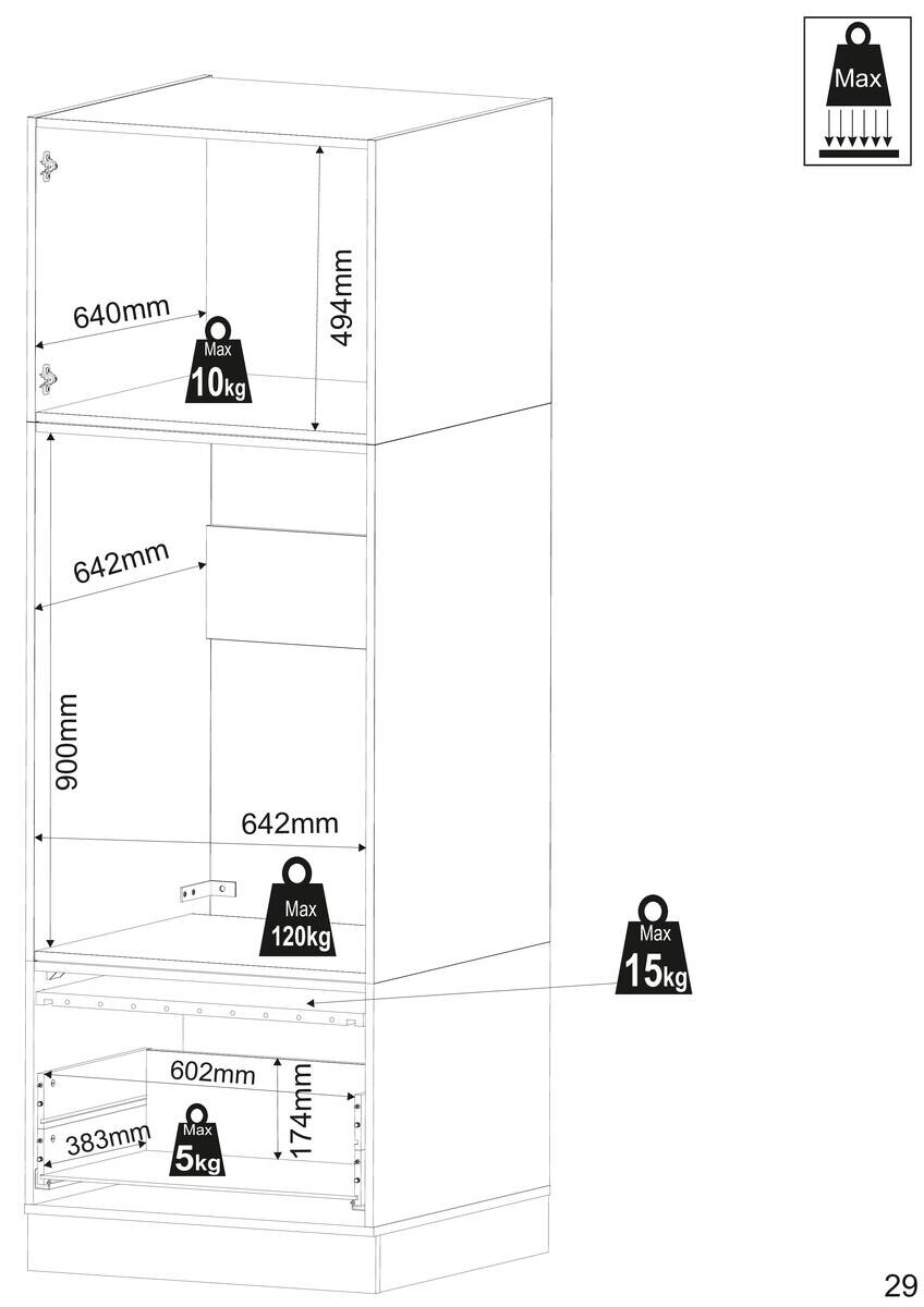 Respekta Waschmaschinenschrank Clara weiß matt B/H/T: ca. 67,4x200x67,6 cm