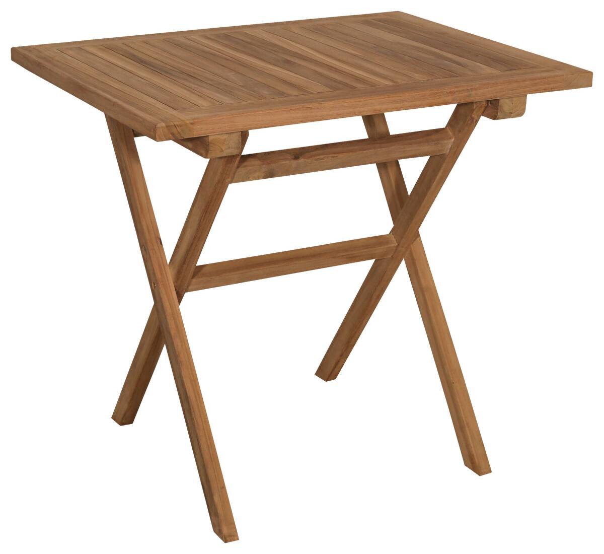 deVries Gartentisch Woodie natur Teakholz B/H/L: ca. 80x73x60 cm