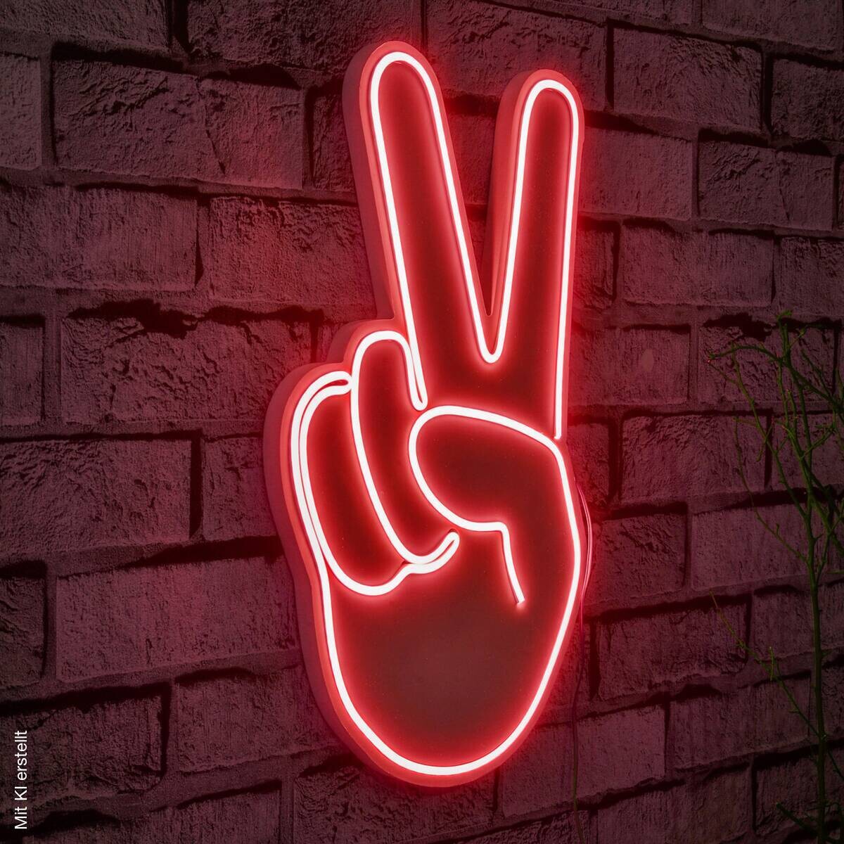 Opviq LED-Wandleuchte rot PVC B/H/T/L: ca. 29x44x2x29 cm