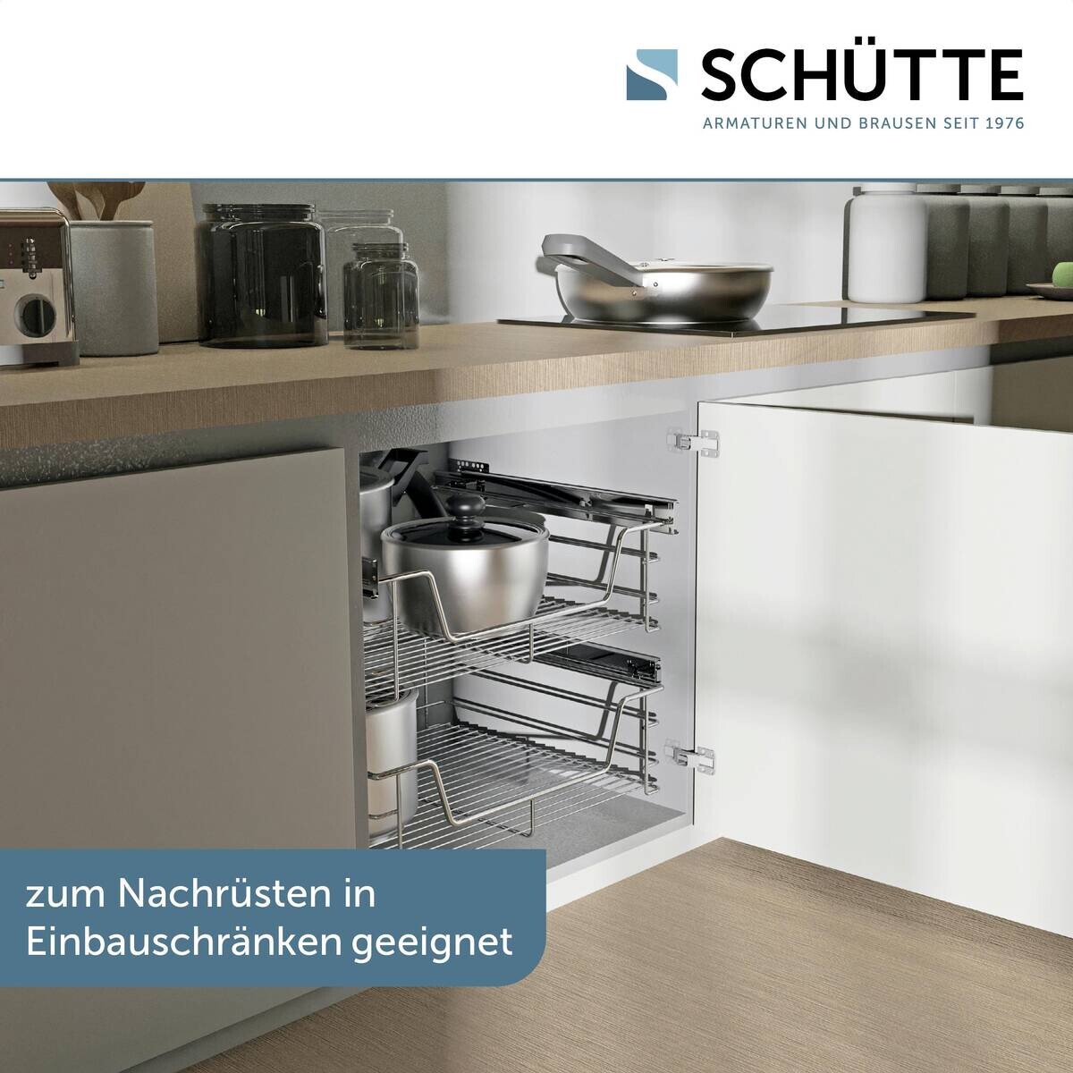 Eyckhaus Teleskopschublade Chrom Chrom