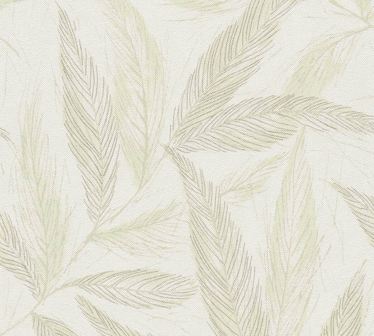 A.S.Creation Vliestapete silber grün creme B/H/D: ca. 53x1005x9,4 cm