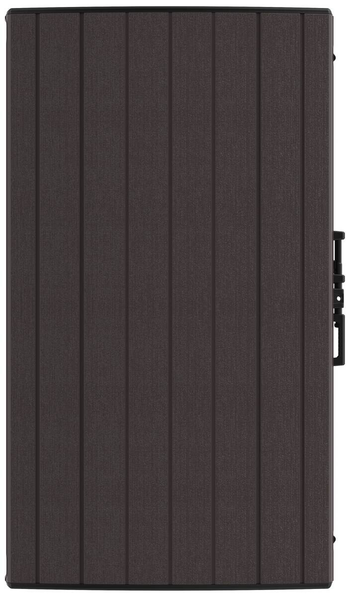 VCM Mülltonnenbox 2er StoreAway braun Kunststoff B/H/L: ca. 145x125x83 cm