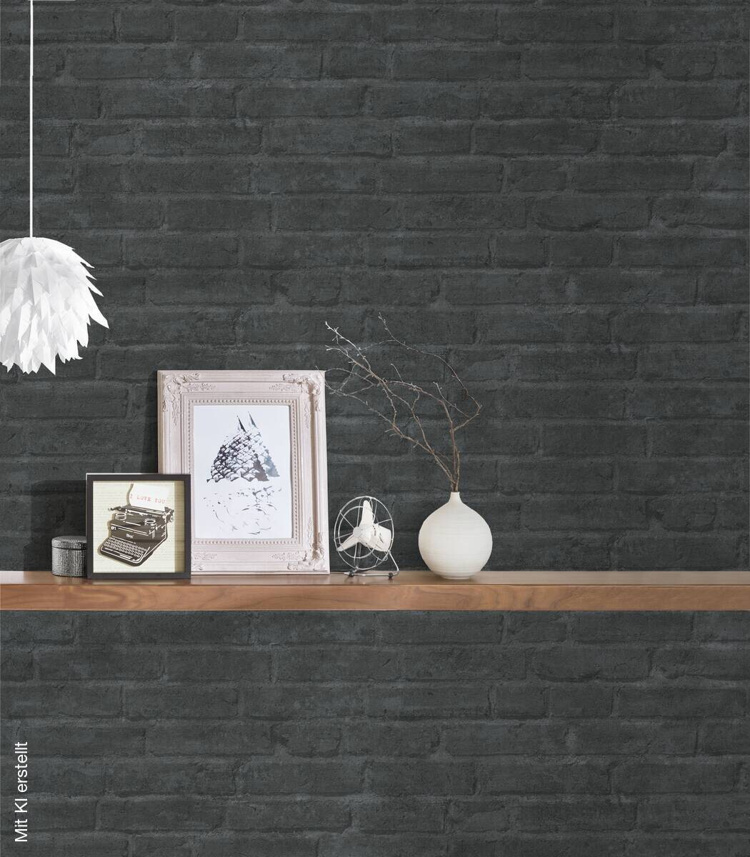 A.S.Creation Vliestapete anthrazit grau schwarz B/H/D: ca. 53x1005x8,3 cm