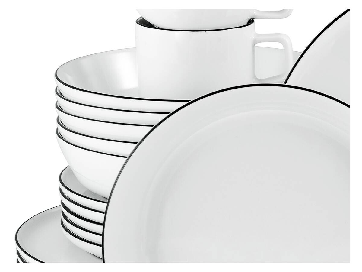 CreaTable Service Chef Collection weiß Porzellan 30 tlg