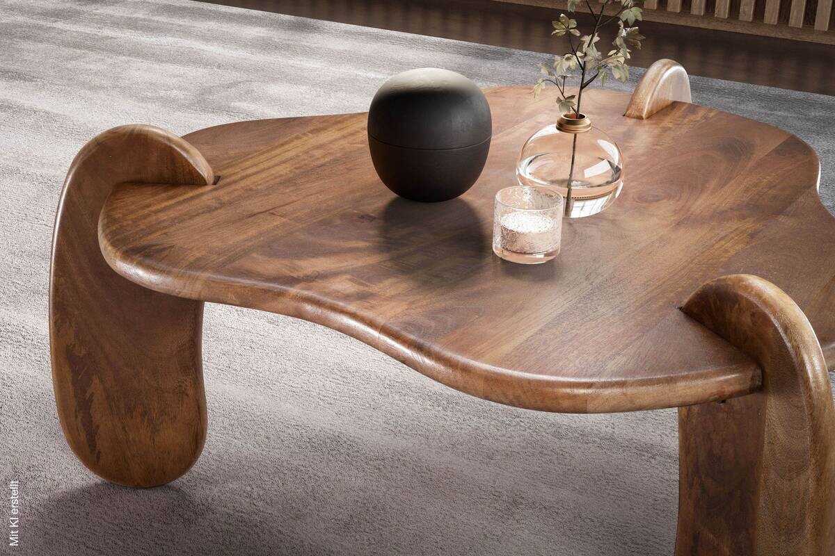 Couchtisch braun B/H/T: ca. 78x40x78 cm