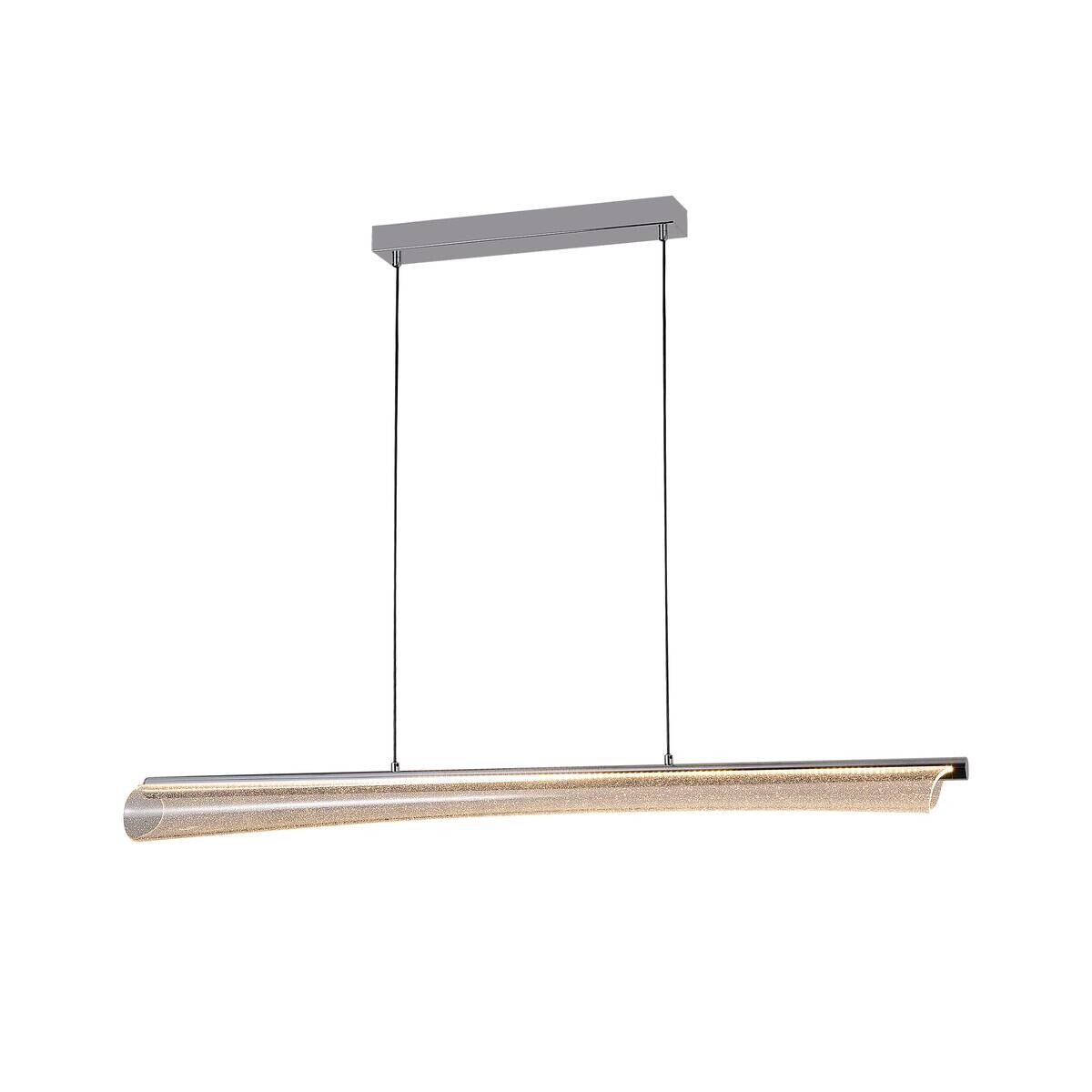 POCOline LED-Pendelleuchte Darcy Acryl Metall B/H/L: ca. 13x120x120 cm