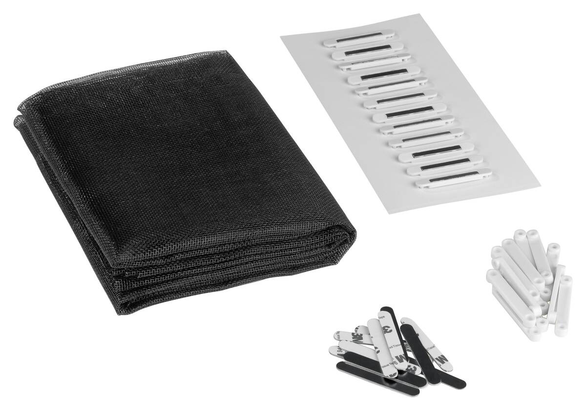 EASYmaxx Fliegengitter schwarz B/L: ca. 130x150 cm