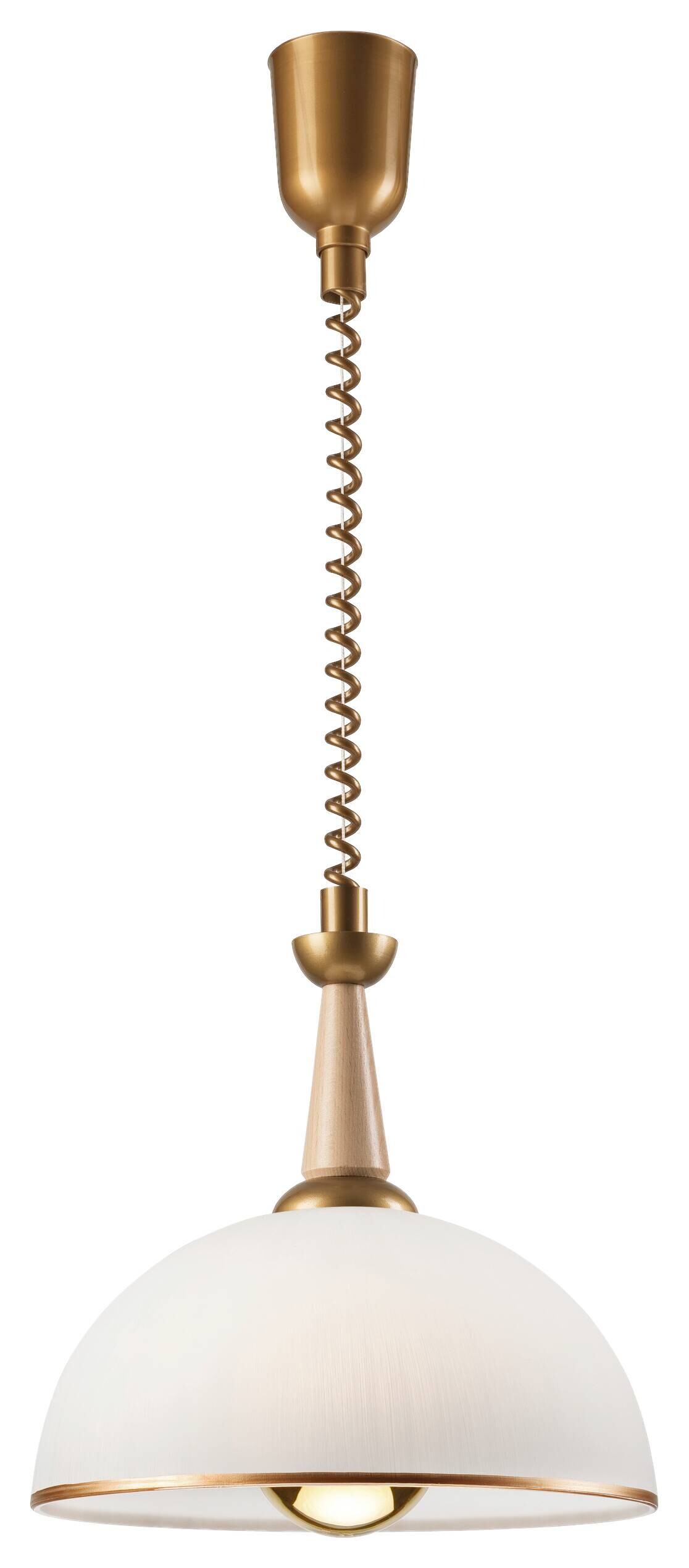 Lamkur Deckenleuchte gold Glas B/H/L: ca. 64x30x64 cm E27 1 Brennstellen