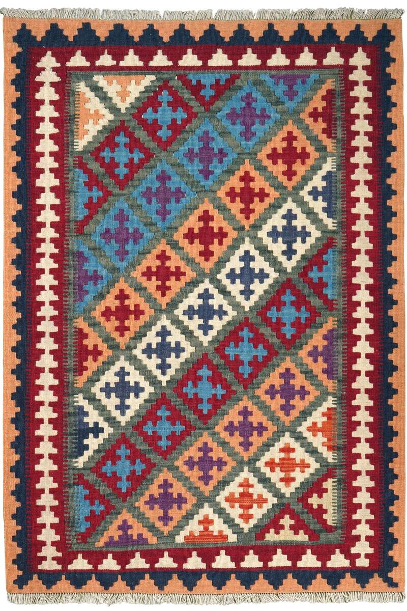 PersaTepp Teppich Kelim Gashgai grün B/H/L: ca. 104x1x150 cm