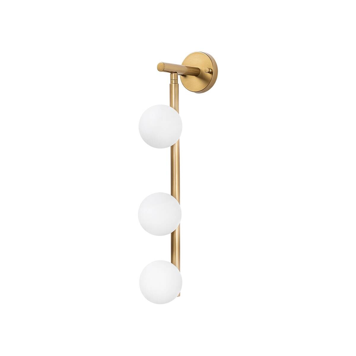 Opviq Wandleuchte gold Metall Glas B/H/L: ca. 24x59x10 cm G9 3 Brennstellen