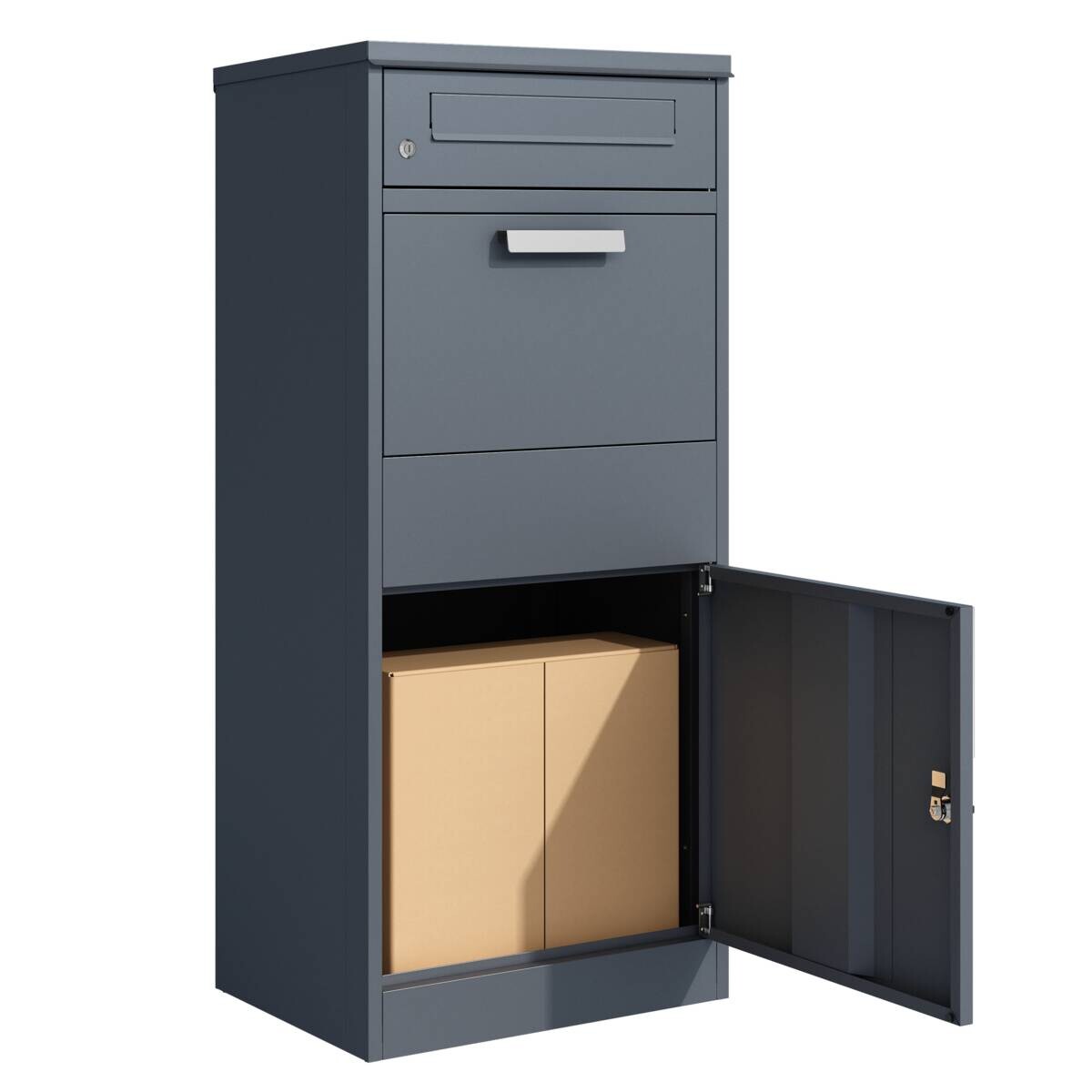 Westmann Paketbox Pedro anthrazit B/H/L: ca. 50x112x37 cm