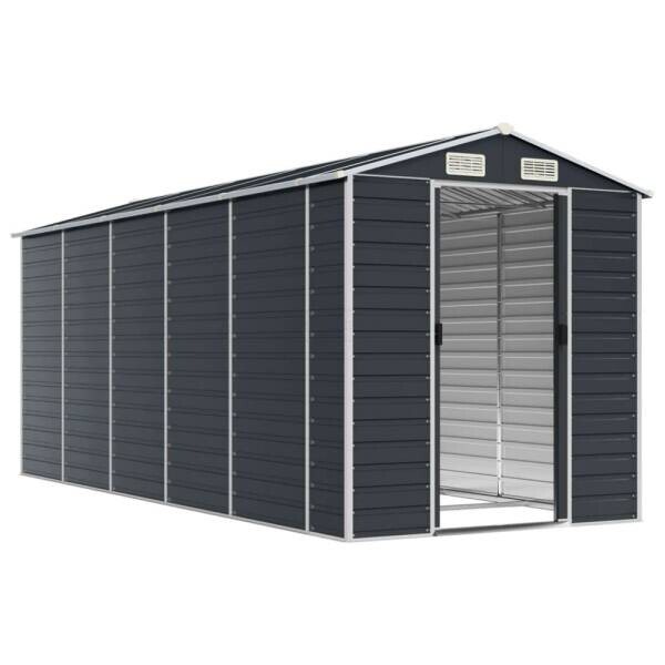 vidaXL Gartenhaus anthrazit B/H/T: ca. 191x198x470 cm