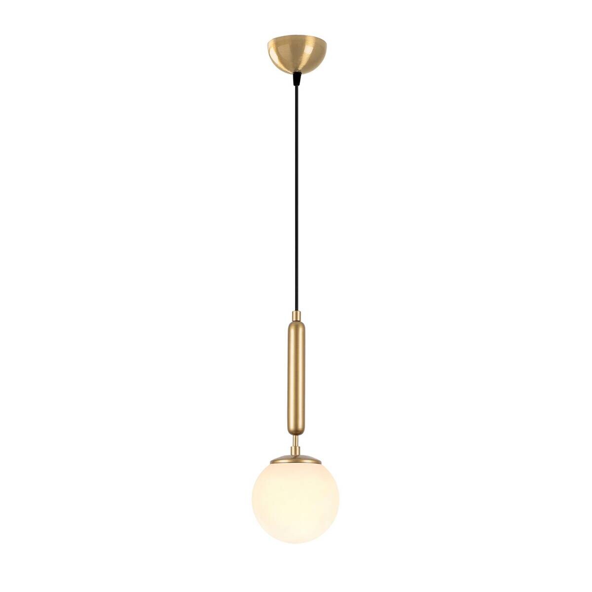 Opviq Pendelleuchte King gold Metall Glas B/H/T/L/D: ca. 15x139x15x15x15 cm E14 1 Brennstellen