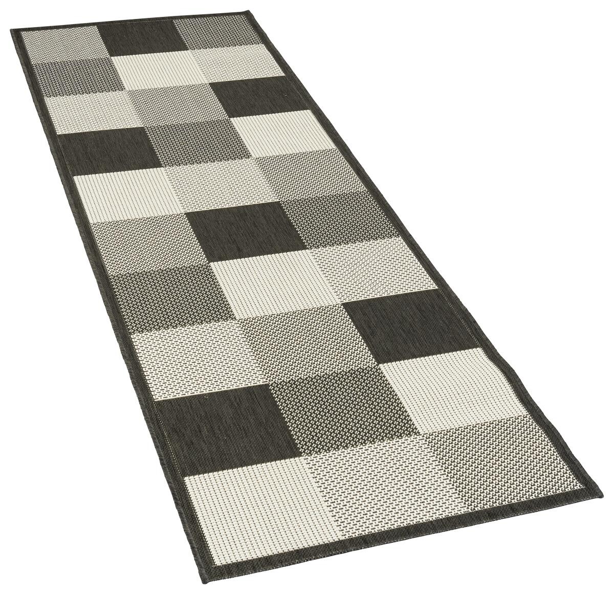 In-/Outdoor-Teppich Ambiente schwarz B/L: ca. 80x240 cm