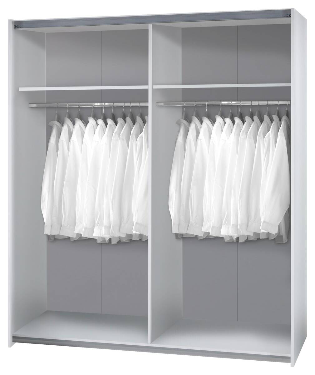 Schwebetürenschrank Time weiß Eiche Sonoma Nachbildung B/H/T: ca. 170x195x59 cm