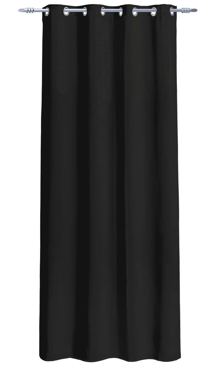 Verdunklungsvorhang Darkness schwarz 100% Polyester B/L: ca. 135x245 cm