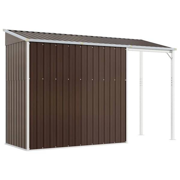vidaXL Gartenhaus braun B/H/T: ca. 277x181x110,5 cm