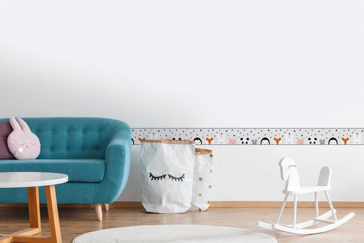 A.S.Creation Bordüre schwarz weiß B/H/D: ca. 15,5x500x5,7 cm