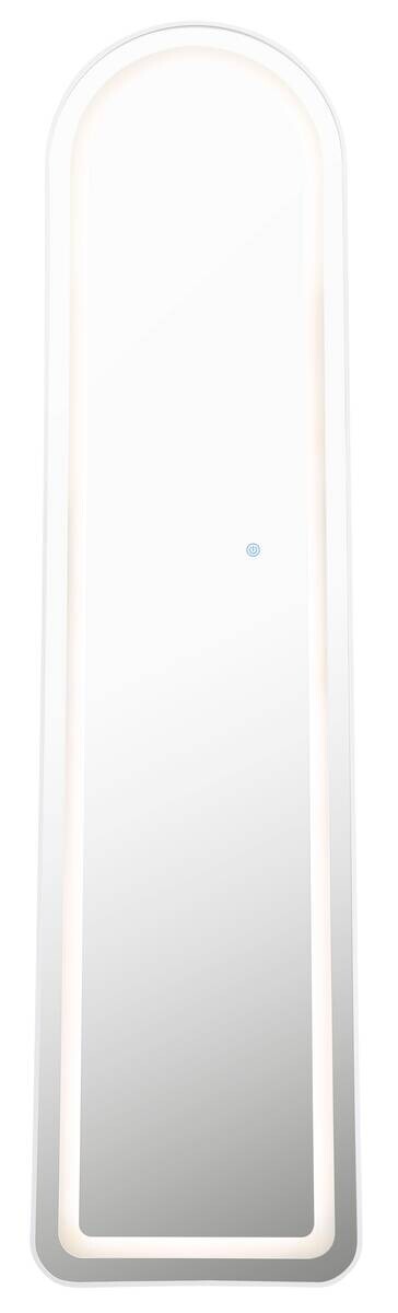 LED-Spiegel schwarz B/H/L: ca. 50x160x40 cm