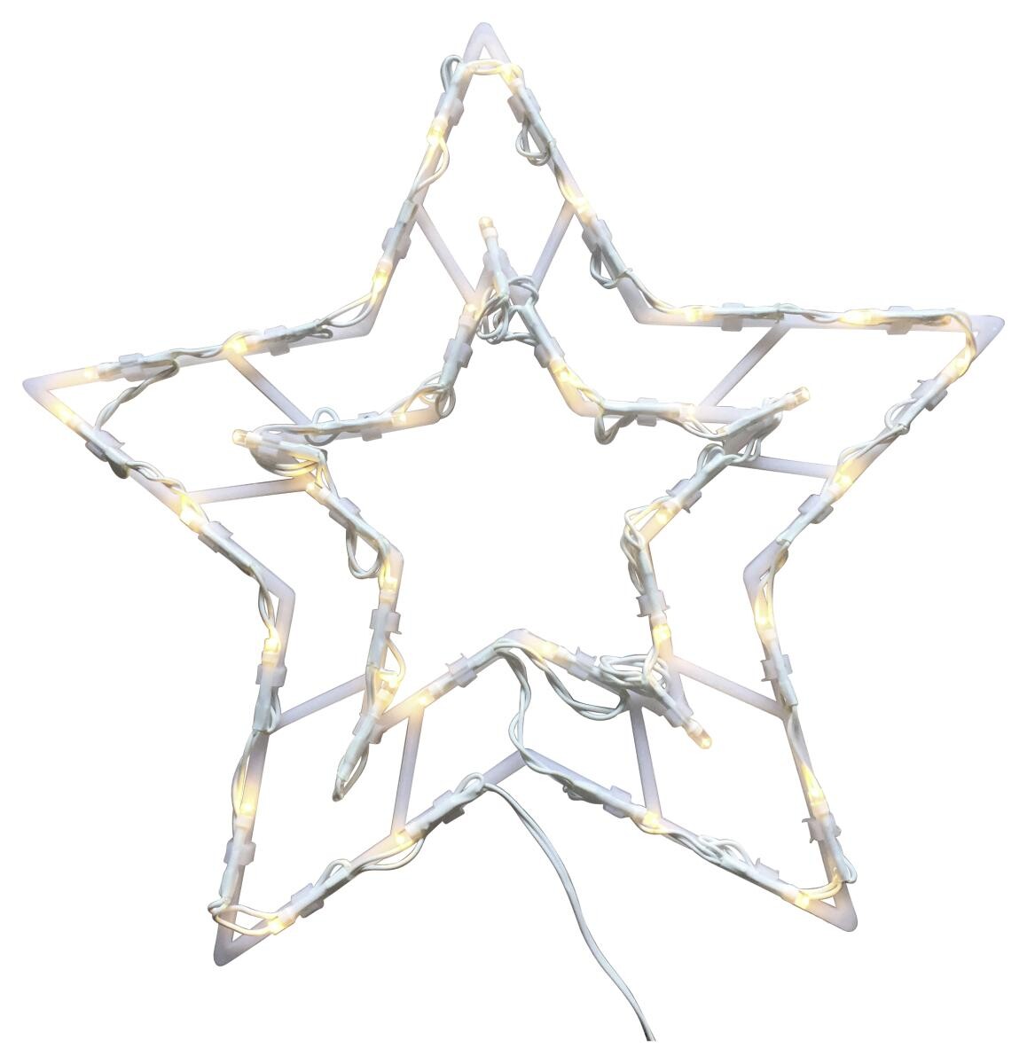 POCOline LED-Fensterbeleuchtung warmweiß Kunststoff B/H/L: ca. 1x44x44 cm