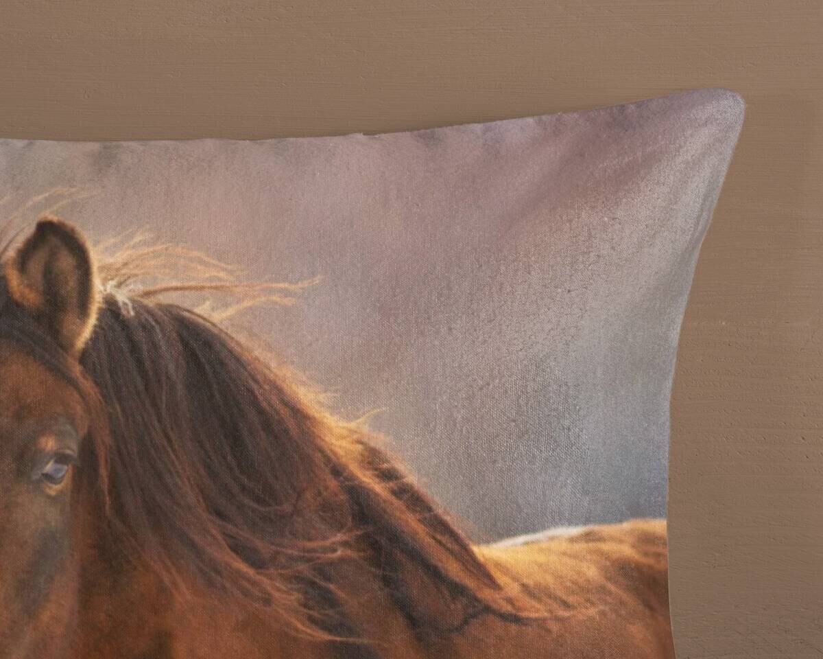 Baumwoll Bettwäsche Ponies Flanell Multi Baumwolle B/L: ca. 135x200 cm